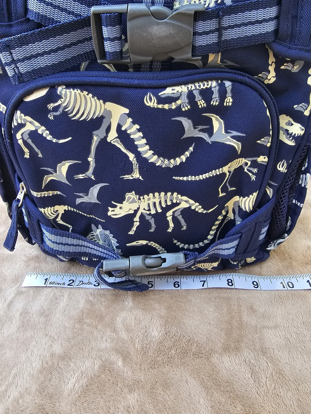 Pottery Barn Kids Navy Dinosaur Skeleton Backpack - Blue